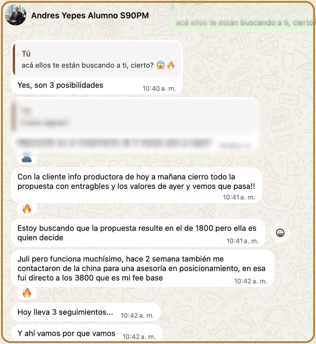 Cierre con la infoproductora